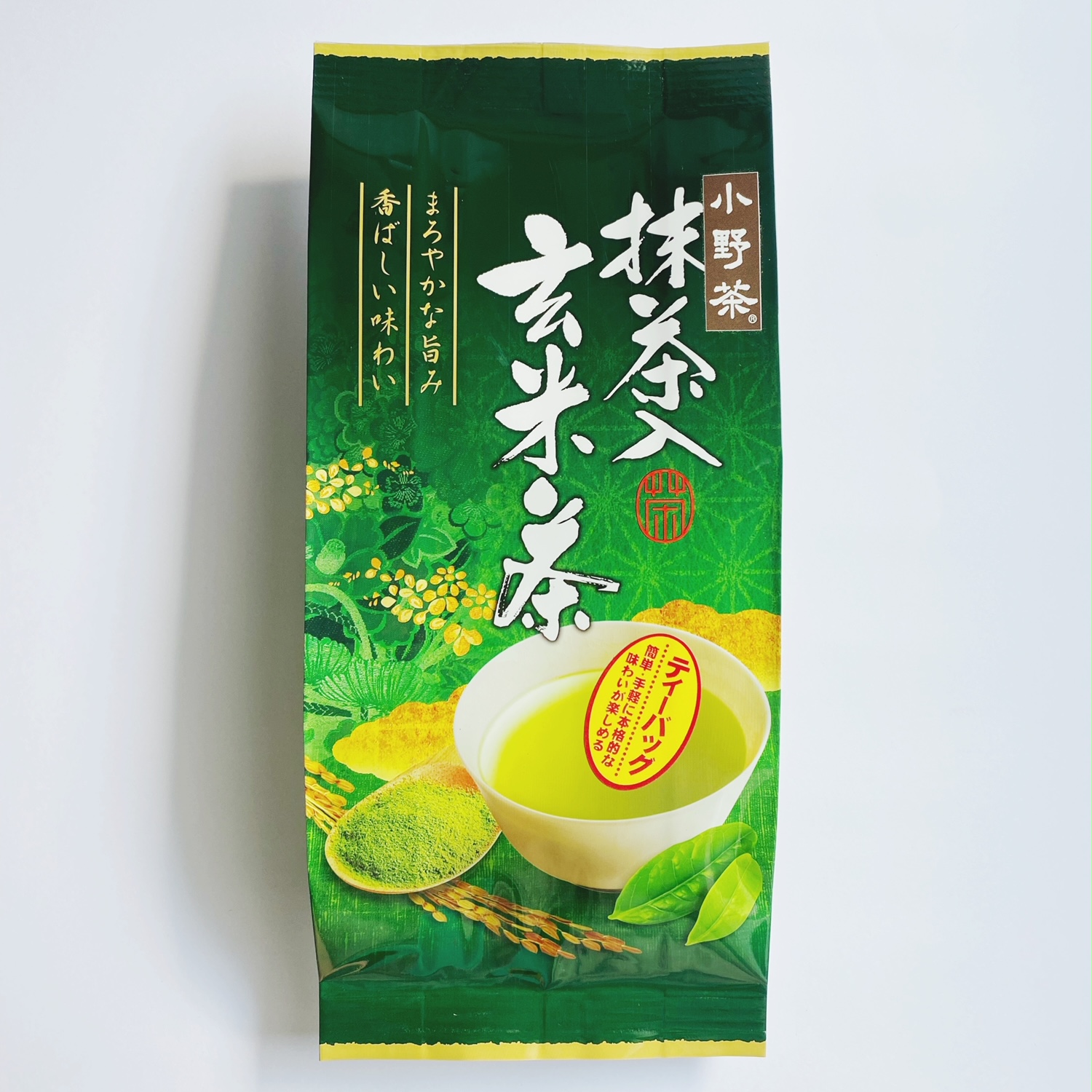 小野茶「抹茶入玄米茶」ティーパック 3g×30P画像1